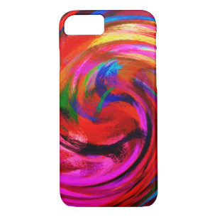 Abstract Art Swirl Colourful Paint Background #9 iPhone 8/7 Case