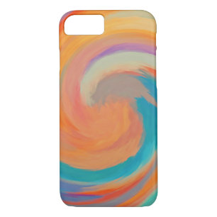 Abstract Art Swirl Colourful Paint Background iPhone 8/7 Case