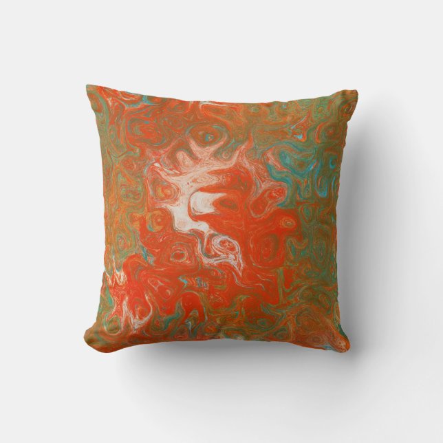 Abstract Art Swirls As Luck Would Have It Cushion (Front)