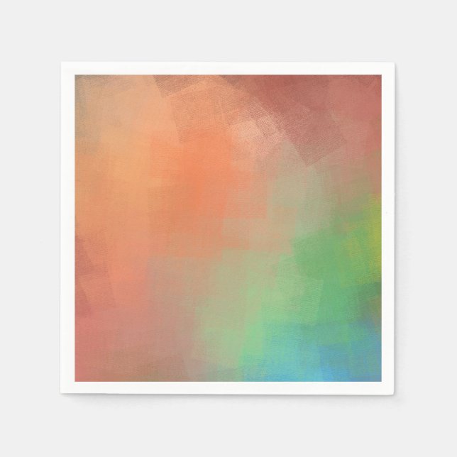 Abstract Art Template Elegant Modern Colourful Napkin (Front)