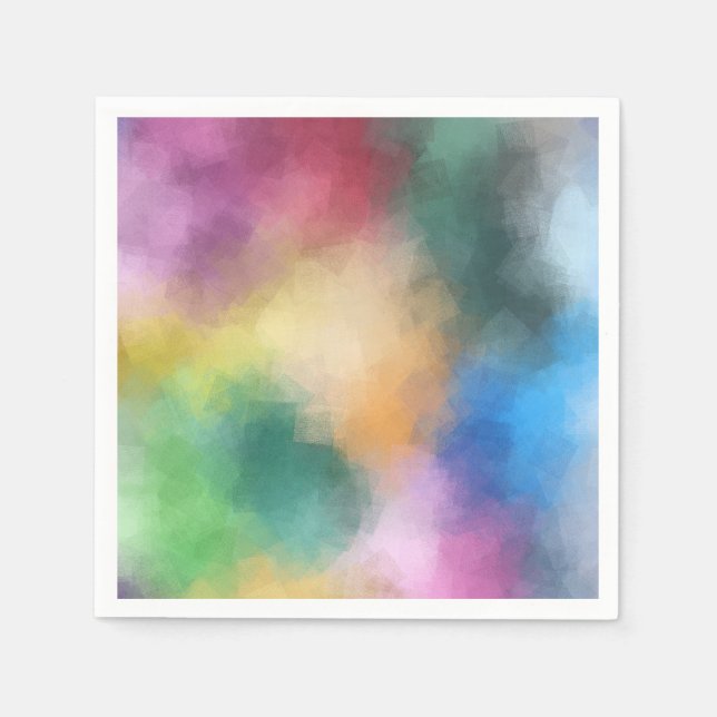 Abstract Art Template Elegant Modern Napkin (Front)