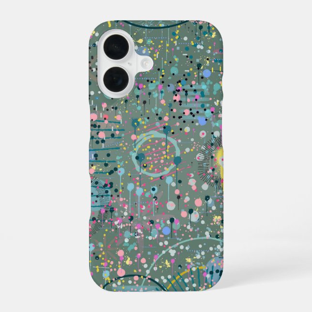 Abstract Art: Through the Meadow  iPhone 16 Case (Back)