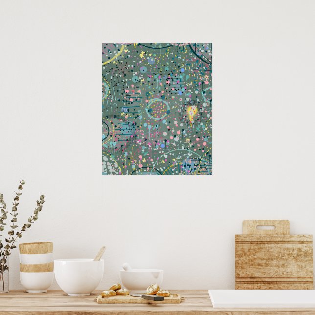 Abstract Art: Through the Meadow  Poster (Kitchen)