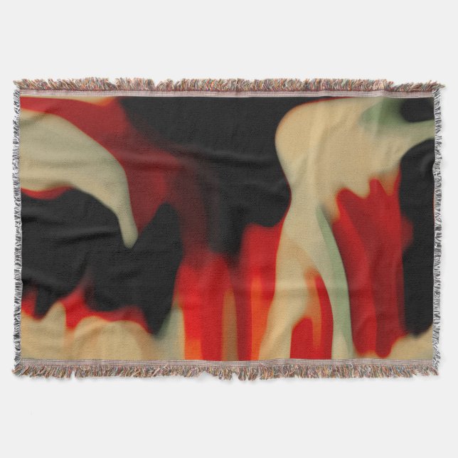 Abstract Art Throw Blanket (Front)