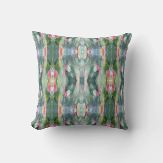 Abstract Art Throw Pillow (Front)