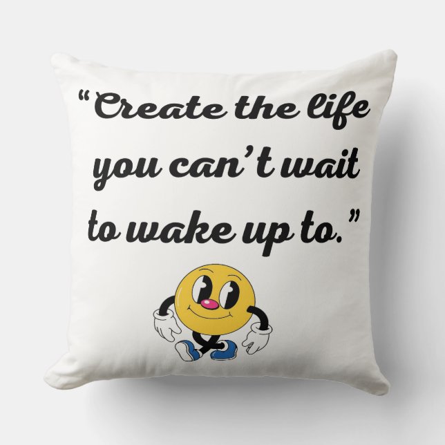 Abstract Art Throw Pillow (Front)