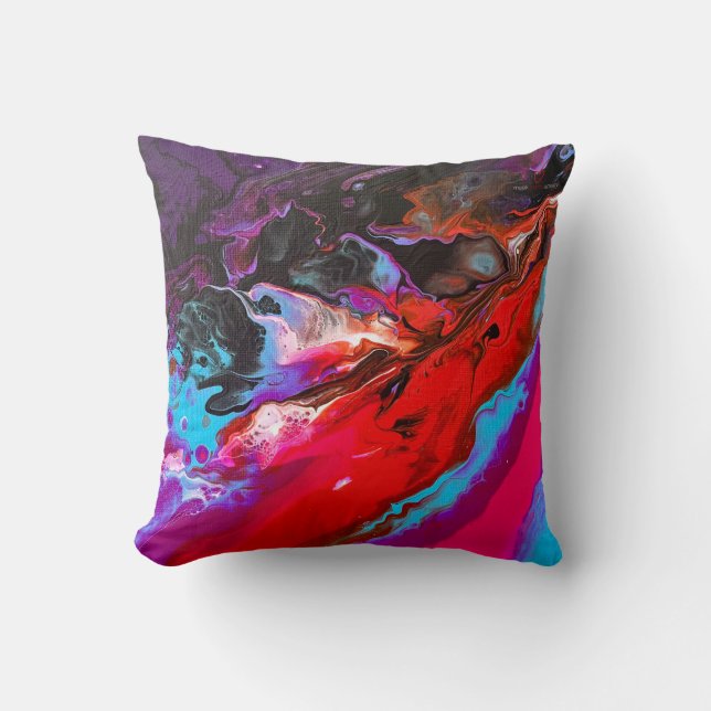 Abstract Art Throw Pillow Home Decor  (Front)
