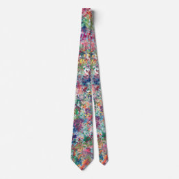 Abstract art tie