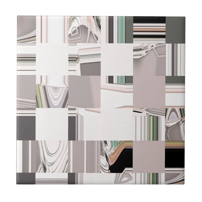 Abstract Art Tiled Ceramic Tile (Front)
