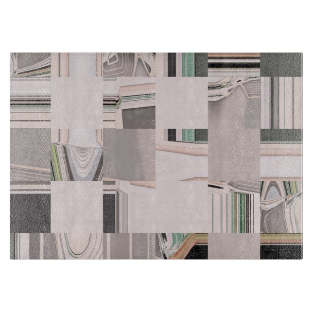 Abstract Art Tiled Cutting Board (Front)