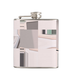 Abstract Art Tiled Hip Flask