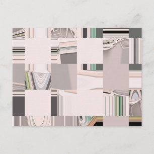 Abstract Art Tiled Postcard