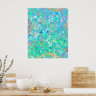Abstract Art: Tiny Sea Creatures  Poster