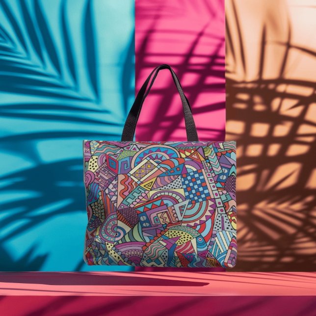 Abstract art tote bag (Creator Uploaded)