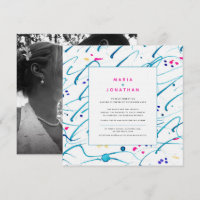 Abstract art tropical shallow waves photo wedding