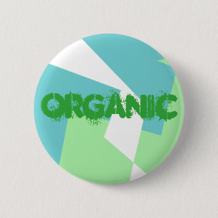 Abstract Art Turquoise Blue Green 6 Cm Round Badge