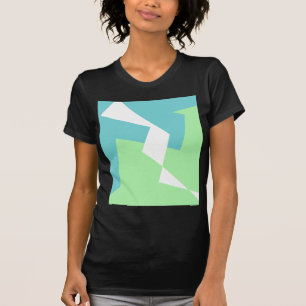 Abstract Art Turquoise Blue Green T-Shirt