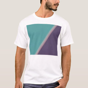 Abstract Art Turquoise Purple T-Shirt