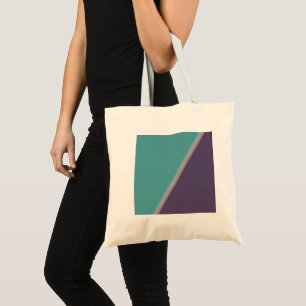 Abstract Art Turquoise Purple Tote Bag