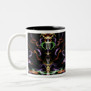 Abstract Art Two-Tone Coffee Mug