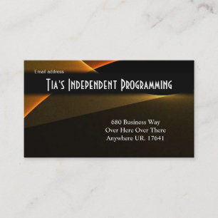 Abstract Art Unique Double Sided Business Card