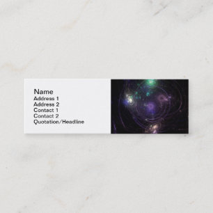 Abstract Art Universe Mini Business Card