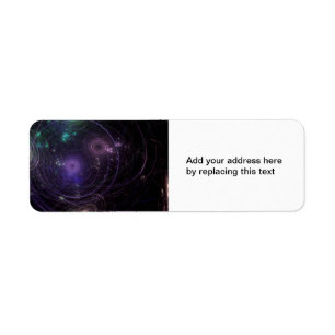 Abstract Art Universe Return Address Label