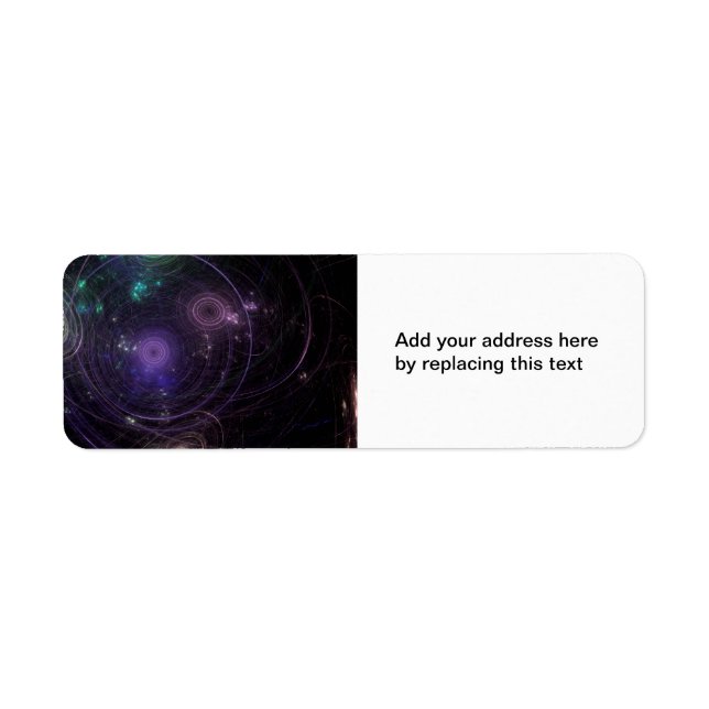 Abstract Art Universe Return Address Label (Front)