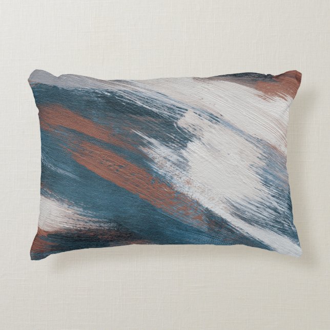 Abstract Art: Versatile Brush Strokes. Decorative Cushion (Front)