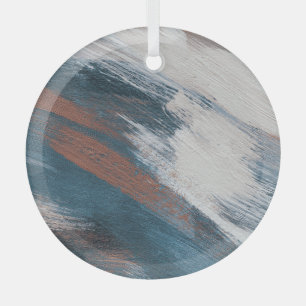 Abstract Art: Versatile Brush Strokes. Glass Tree Decoration