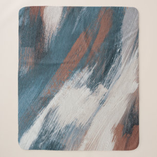 Abstract Art: Versatile Brush Strokes. Sherpa Blanket