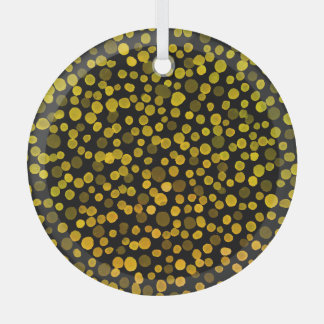 Abstract Art: Watercolor Creative Spots. Glass Tree Decoration