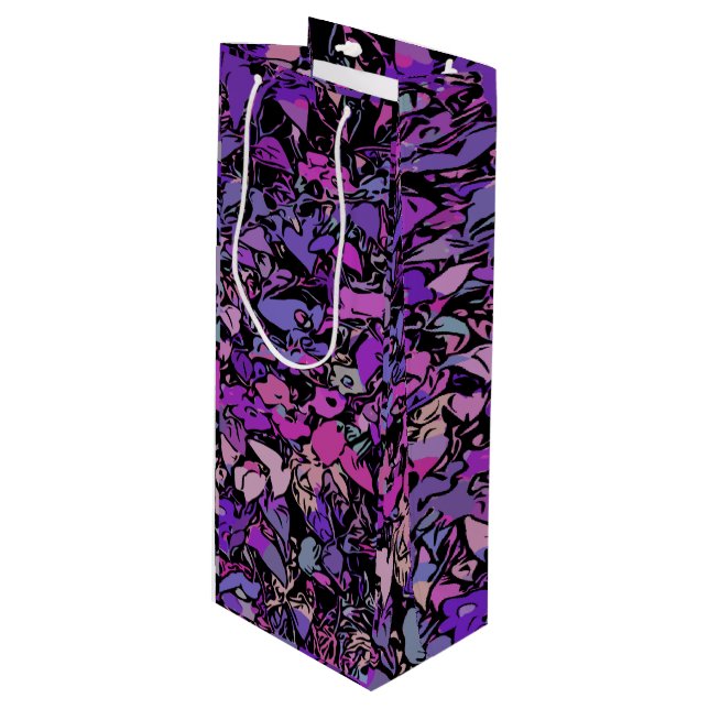  Abstract Art Wine Gift Bag (Front Angled)