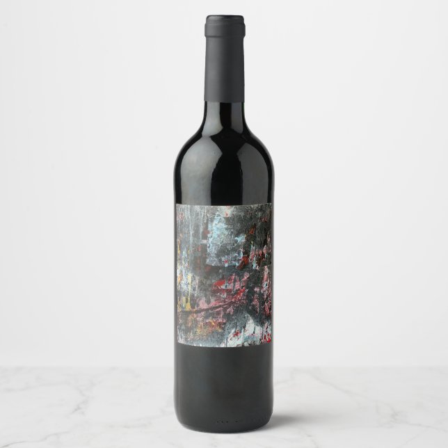 Abstract Art  Wine Label (Front)