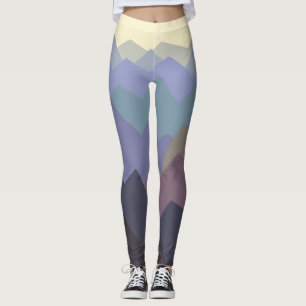 Abstract Art Winter Mountains Design Leggings