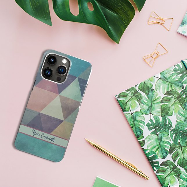 Abstract art with coloured triangle IPhone case (Abstract art with colored triangle IPhone case)