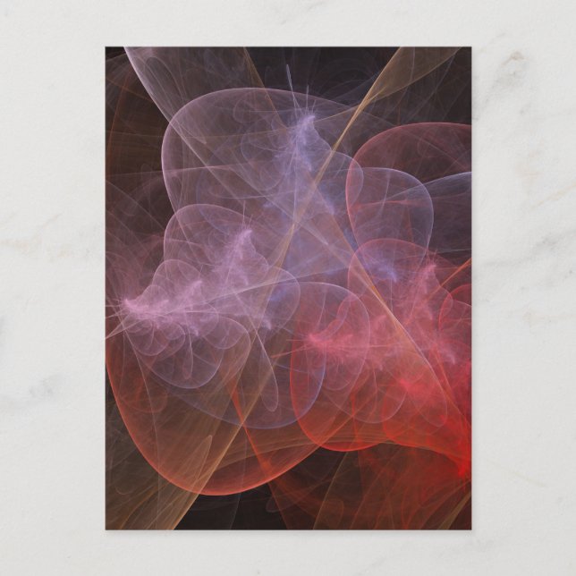 Abstract Art Wonderful Galaxy Postcard (Front)