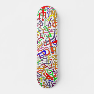 ABSTRACT ARTBOARD (white backround) Skateboard