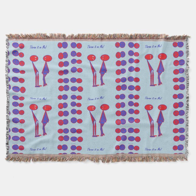 Abstract Artful Throw Blanket (Front)