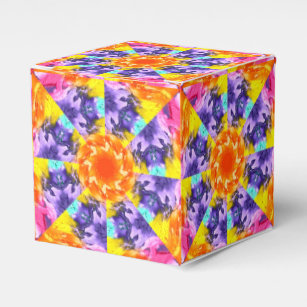 Abstract Artist Colorful Paint Kaleidoscope Favour Box