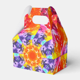 Abstract Artist Colorful Paint Kaleidoscope Favour Box