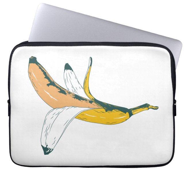 Abstract Artistic Banana Design Pop Art  Laptop Sleeve (Front)