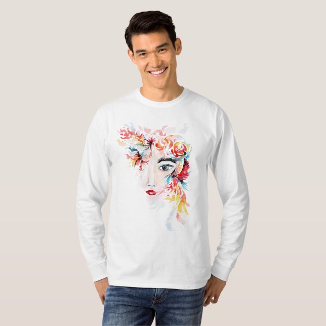  Abstract Artistic Face T-Shirt  (Front Full)