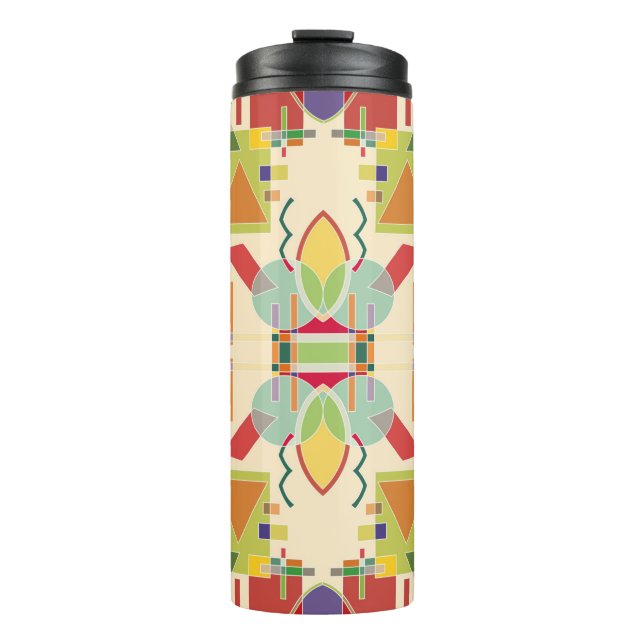 Abstract artistic geometric seamless pattern. Colo Thermal Tumbler (Front)