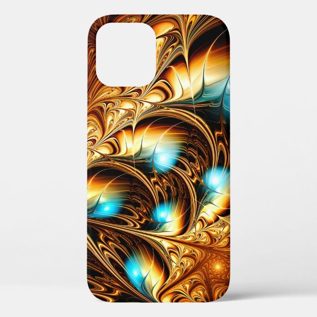 Abstract artistic golden light background. Fine de Case-Mate iPhone Case (Back)