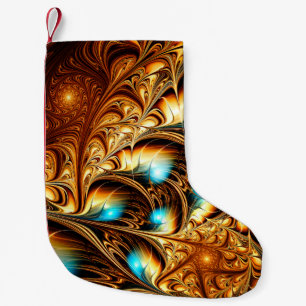 Abstract artistic golden light background. Fine de Small Christmas Stocking