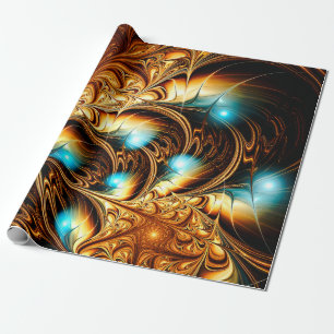 Abstract artistic golden light background. Fine de Wrapping Paper