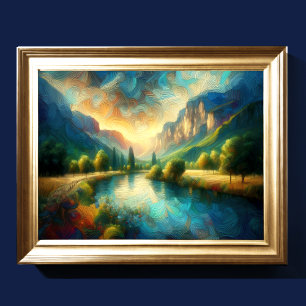 Abstract Artistic Landscape V Poster