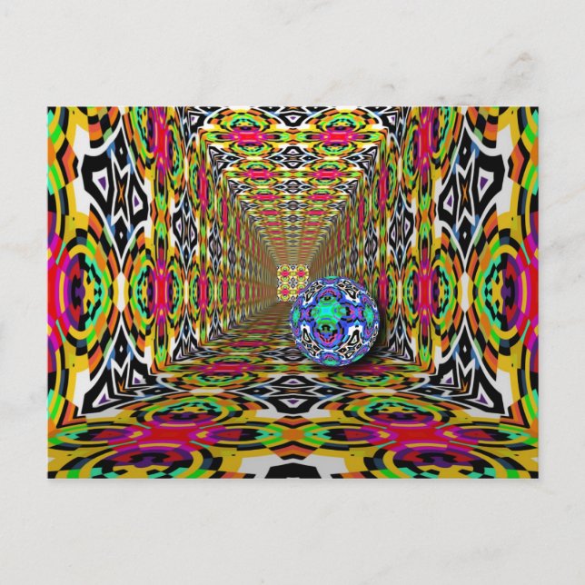 Abstract ARTs - Kaleidoscope pattern 10 Postcard (Front)