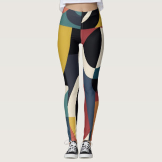 Abstract artsy leggings